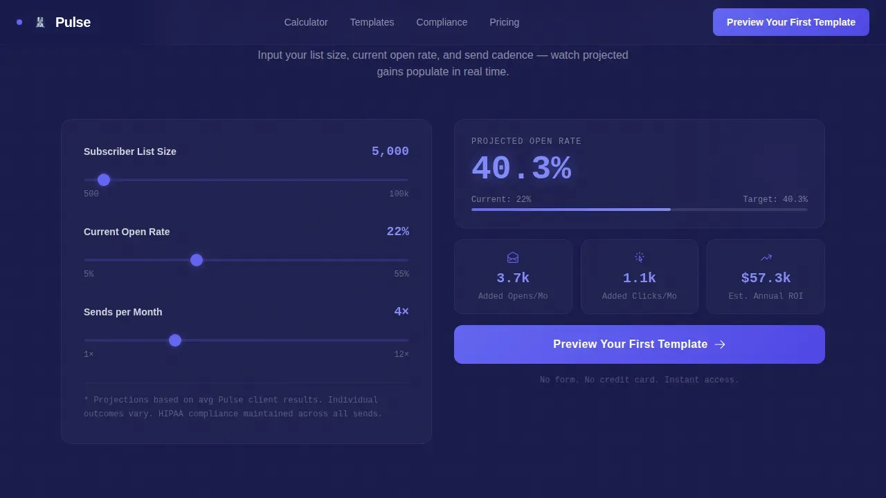 Real-Time Healthcare Newsletter Landing Page Template