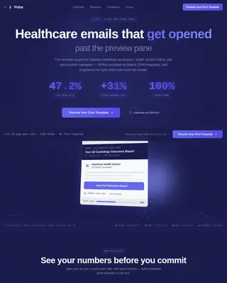 Real-Time Healthcare Newsletter Landing Page Template