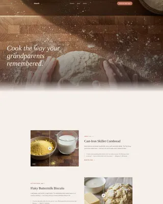 Artisan Cooking Workshop Landing Page Template