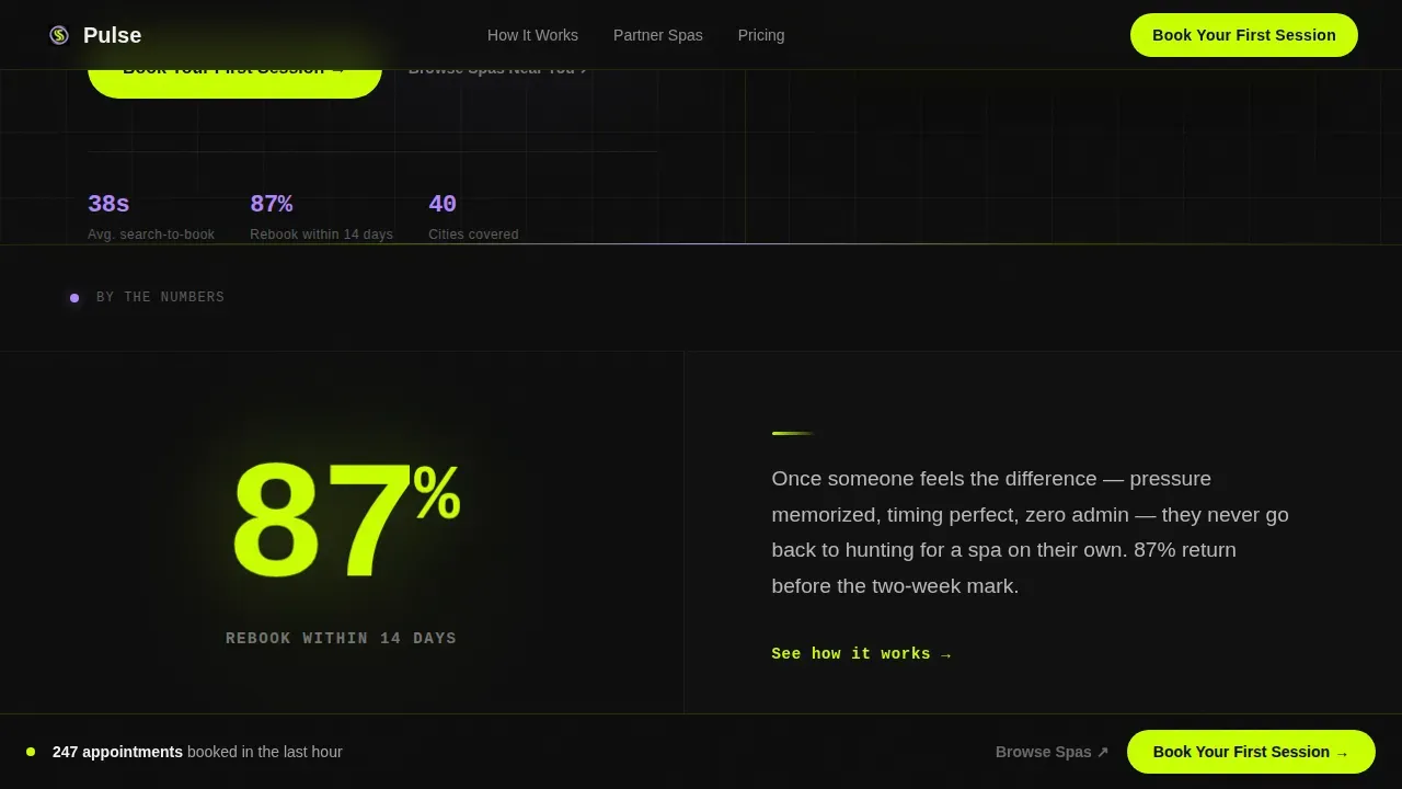 Dynamic Spa Wellness Landing Page Template
