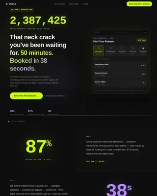 Dynamic Spa Wellness Landing Page Template