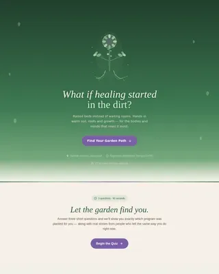 Wellness Modalities Booking Website Template