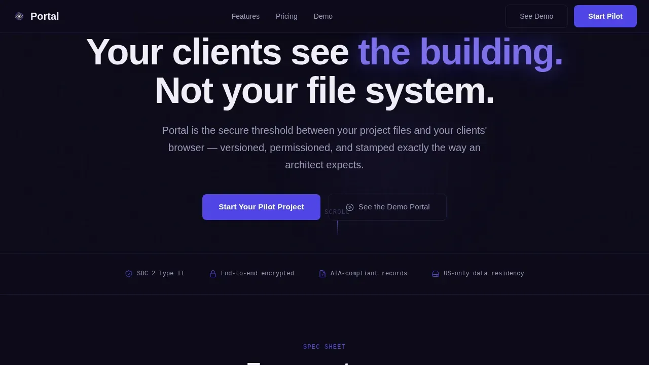 Architecture Digital Presence Professional Website Template
