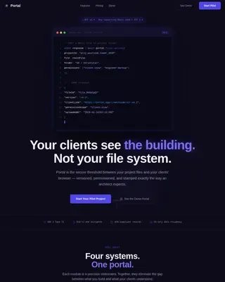 Architecture Digital Presence Professional Website Template