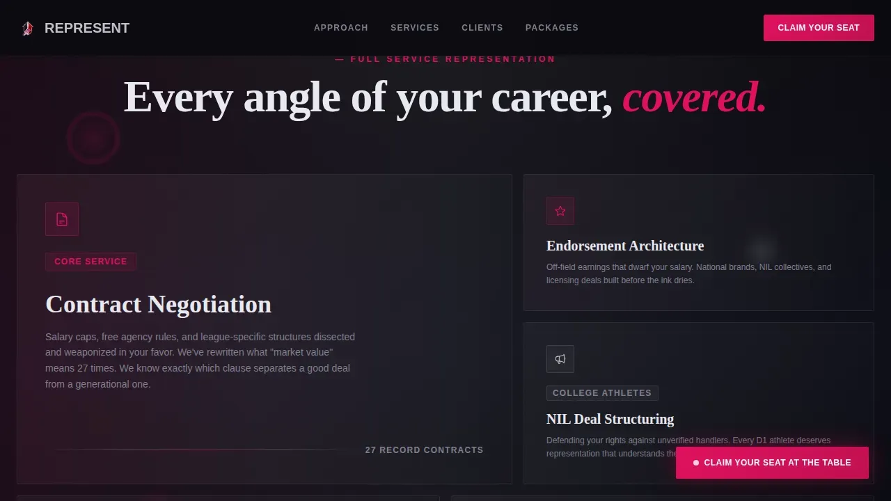 Talent & Artist Management Booking Website Template