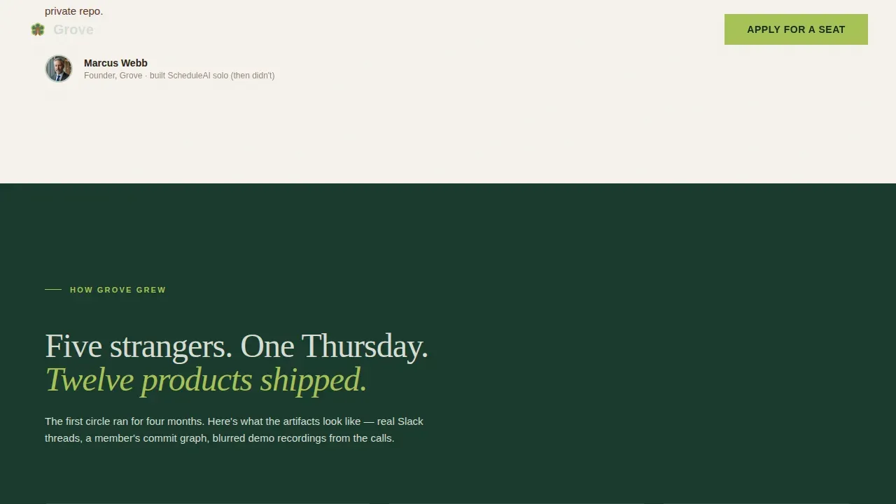 AI Builders Community Professional Website Template