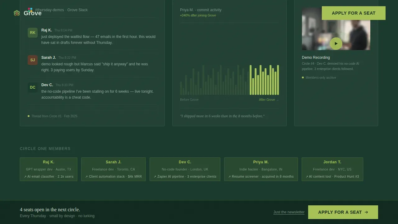 AI Builders Community Professional Website Template