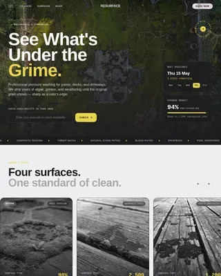 Patio & Deck Renovation Booking Website Template