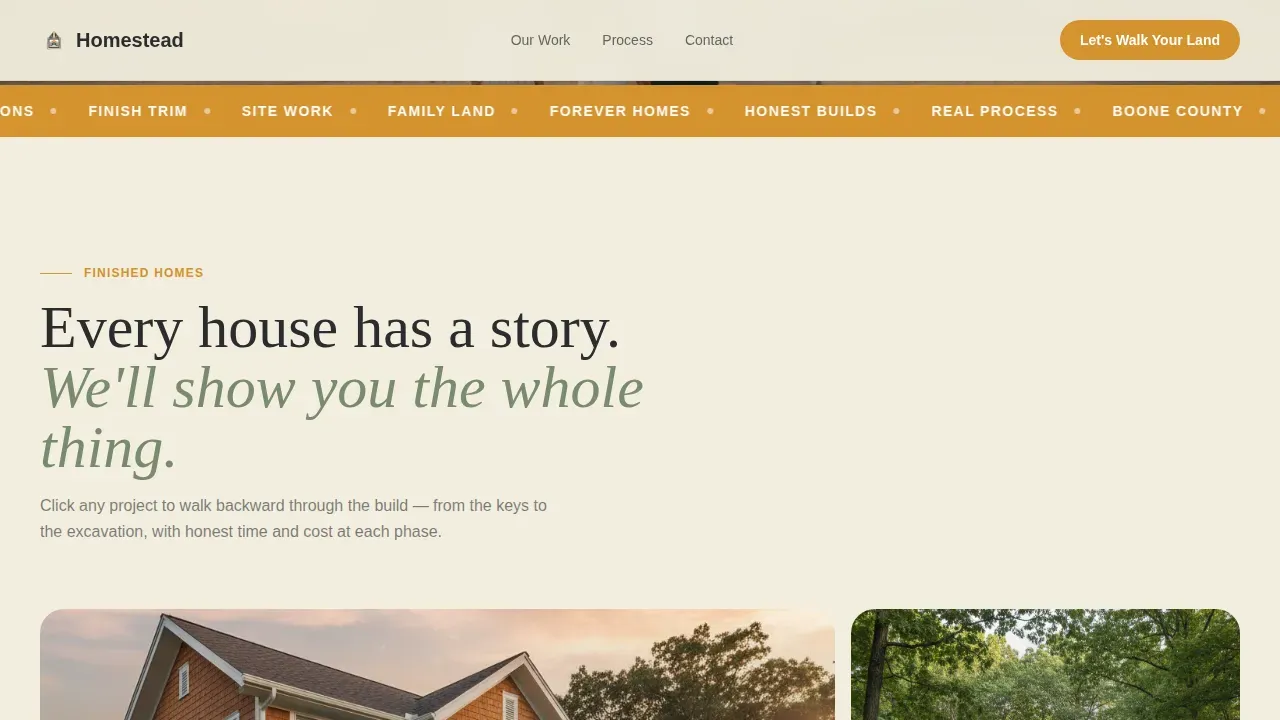Single Family Home Construction Professional Website Template