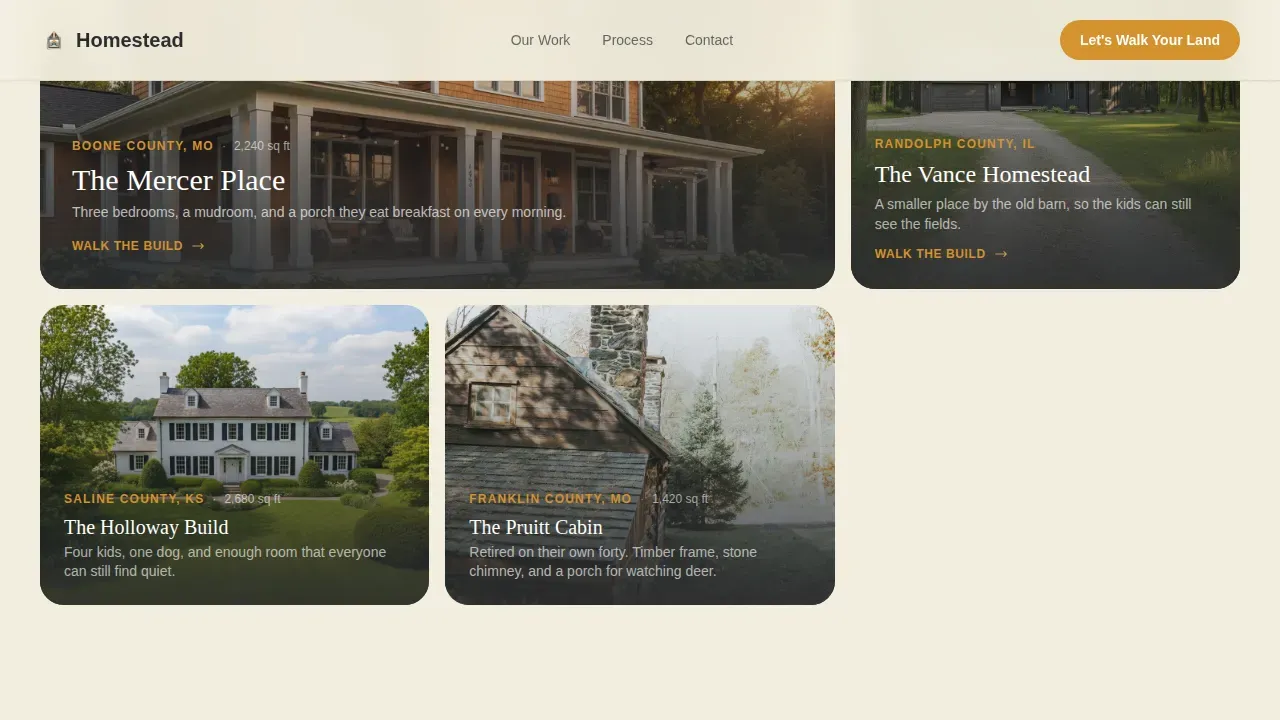 Single Family Home Construction Professional Website Template