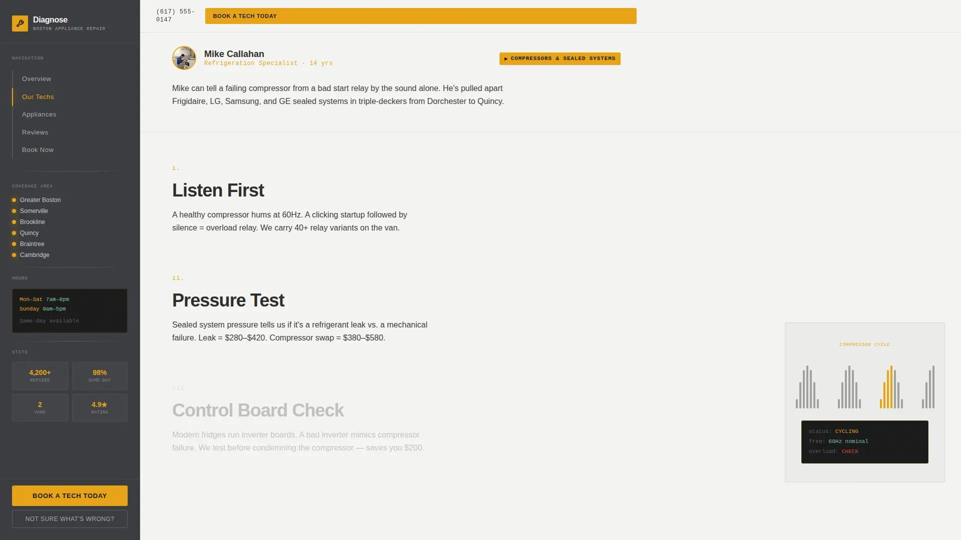 Rapid Appliance Repair | Free Website Template | Rocket