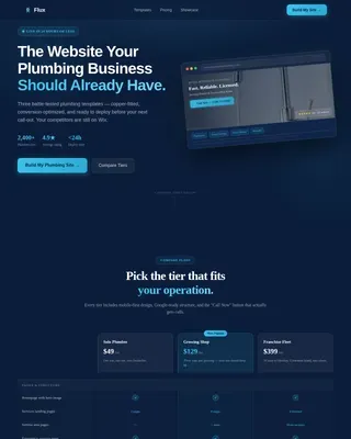 Plumbing Digital Presence Reviews Website Template