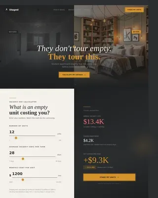 Student Housing Real Estate Pricing Website Template