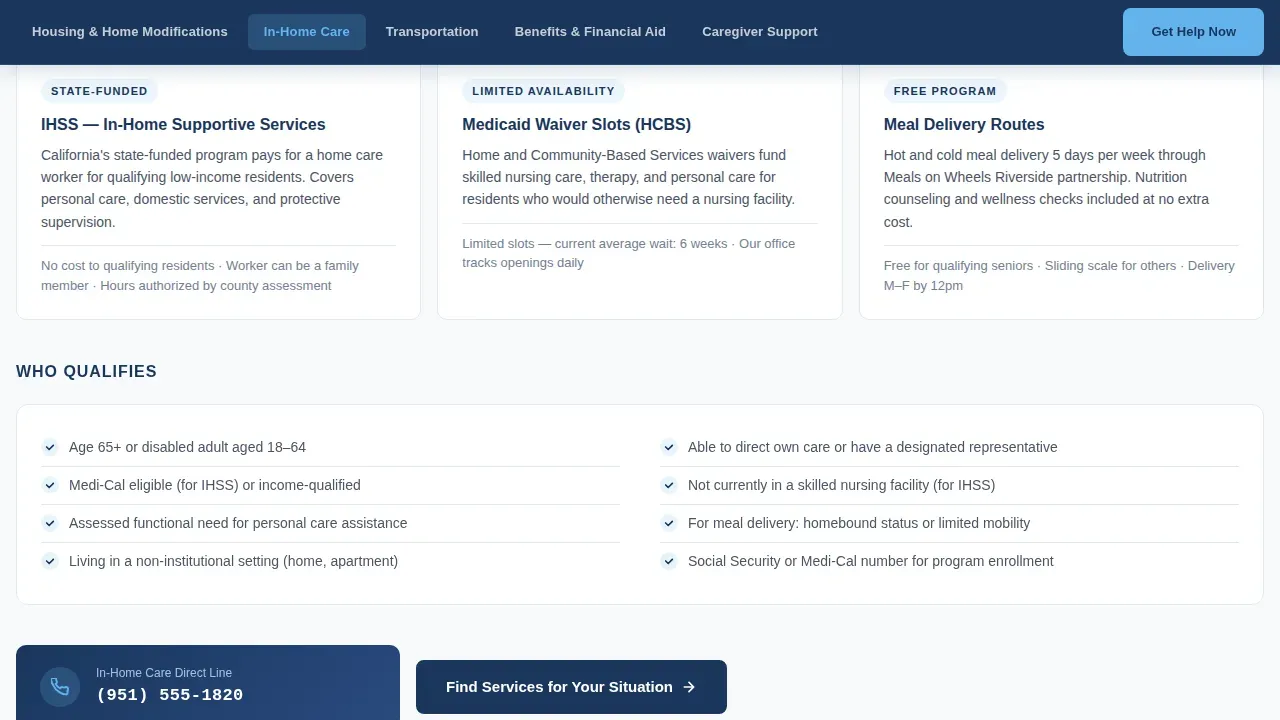 Senior & Disability Professional Website Template