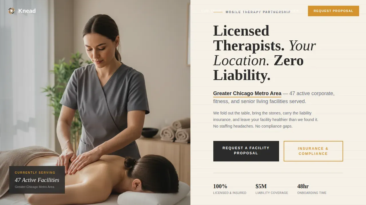 Massage Therapist Directory Website Template