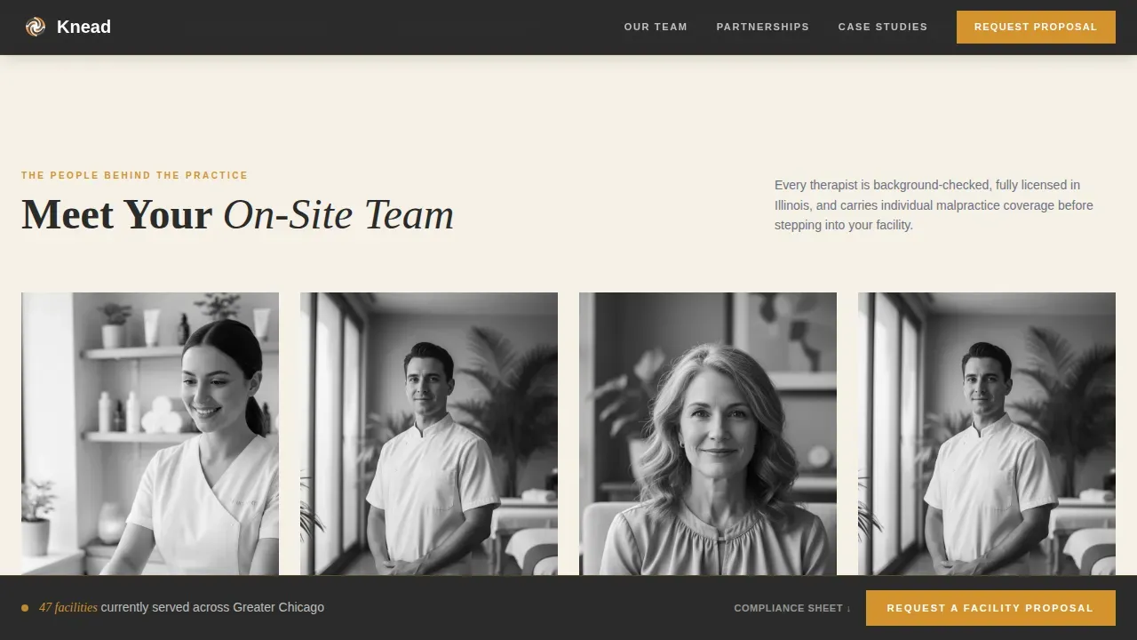 Massage Therapist Directory Website Template