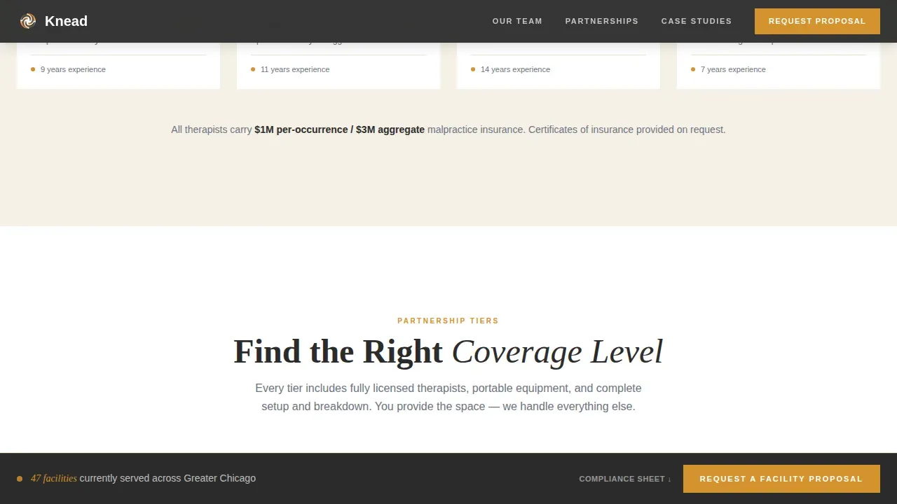 Massage Therapist Directory Website Template