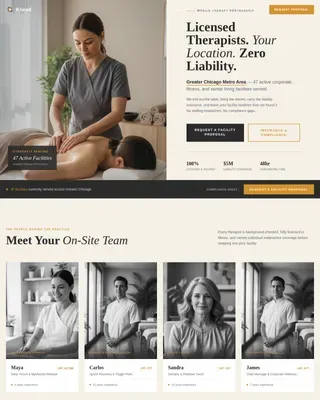 Massage Therapist Directory Website Template
