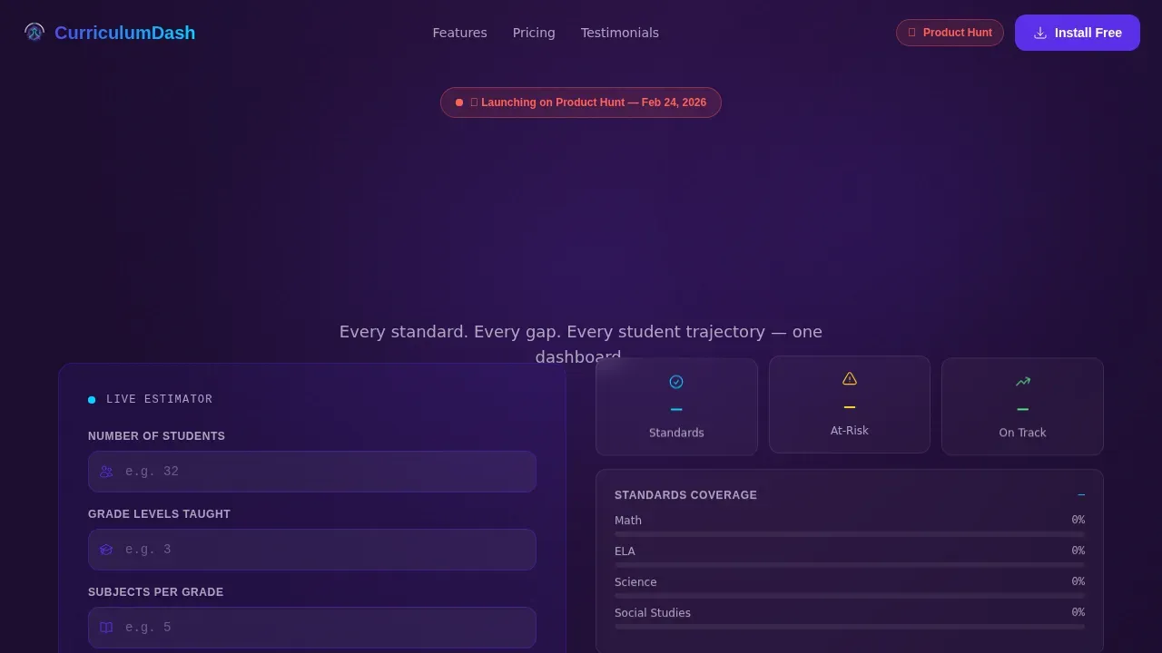EdTech Startup Reviews Website Template