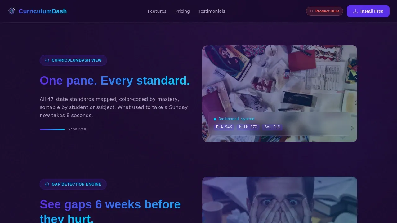 EdTech Startup Reviews Website Template