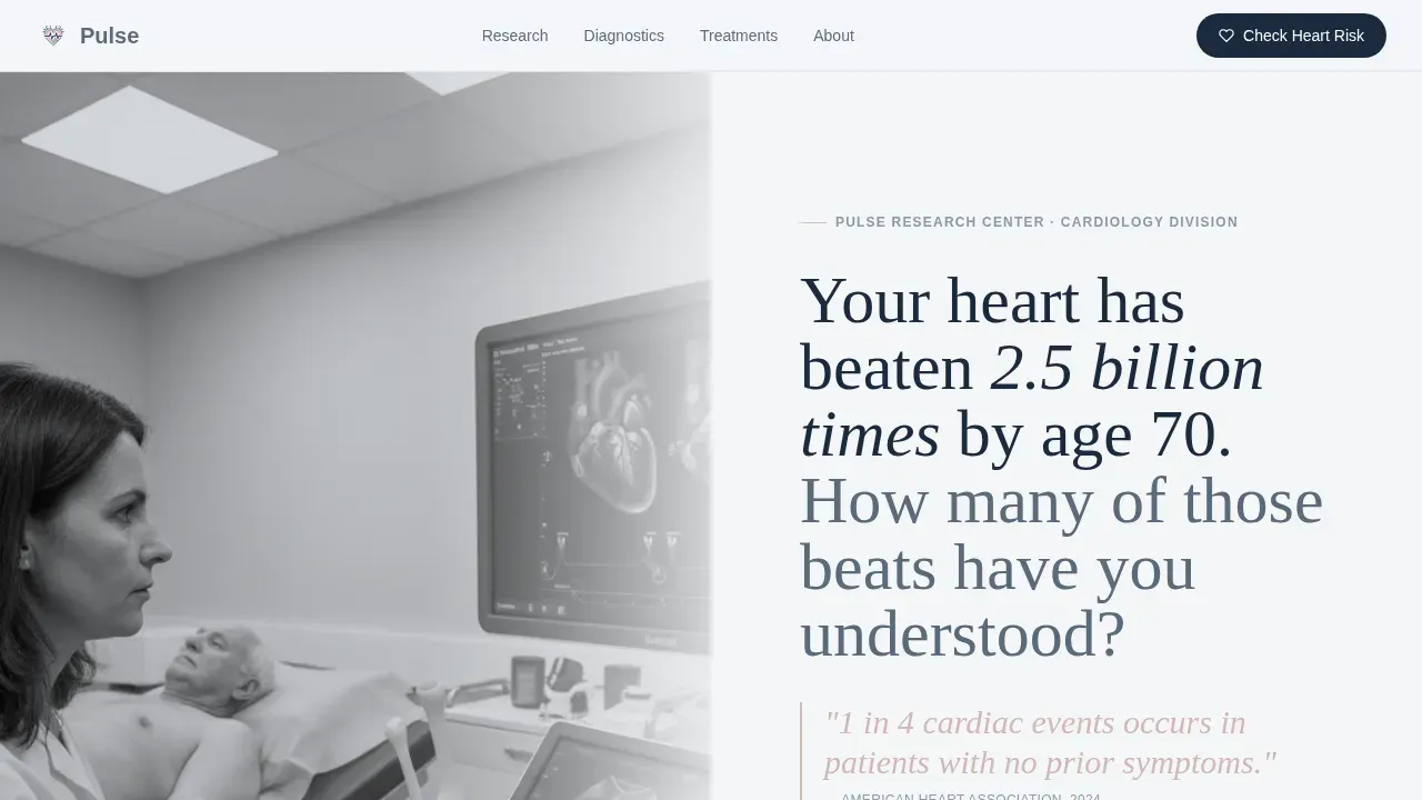 Cardiology Medicine Professional Website Template