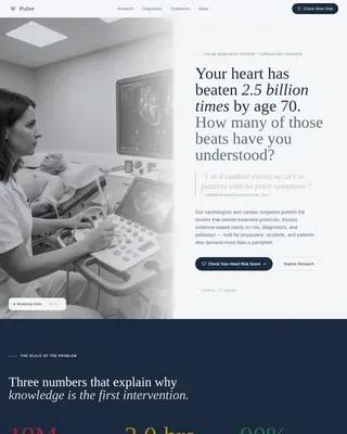 Cardiology Medicine Professional Website Template