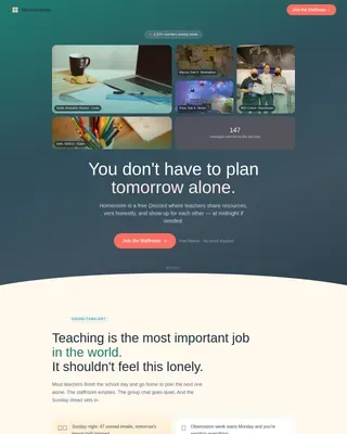Teachers & Educators Community Professional Website Template