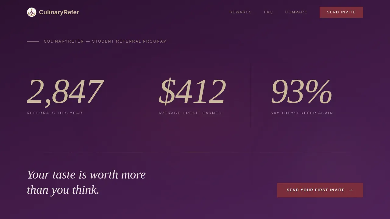 Cooking School Marketing Professional Website Template