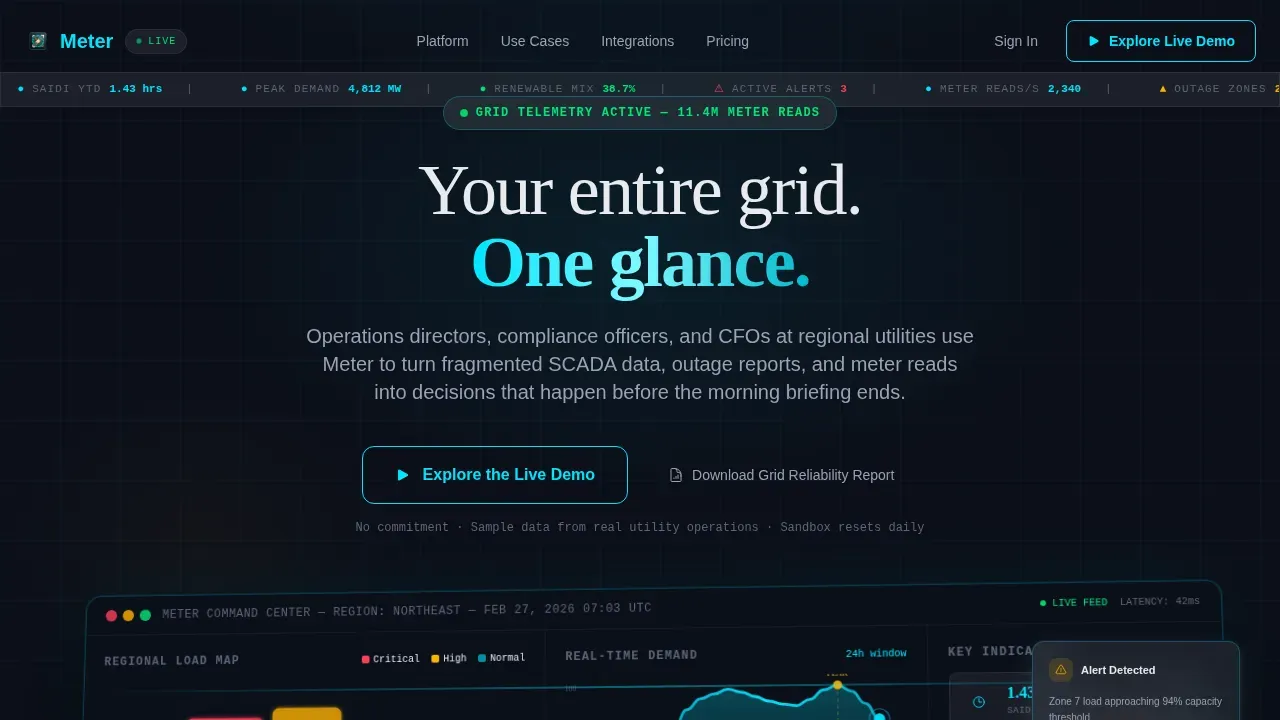 Utility Company Vertical SaaS Professional Website Template