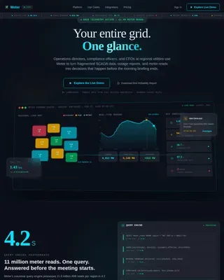 Utility Company Vertical SaaS Professional Website Template