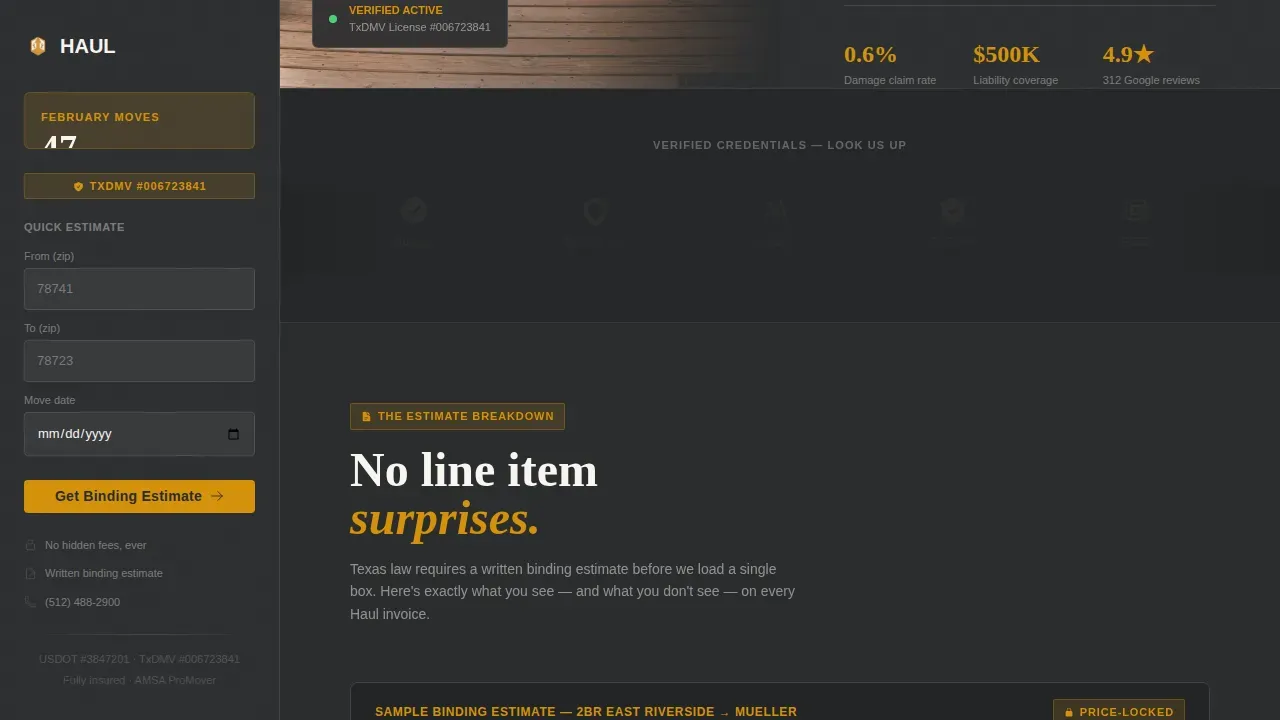 Professional Relocation Specialist | Free Website Template | Rocket