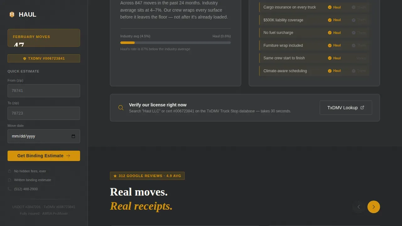 Professional Relocation Specialist | Free Website Template | Rocket