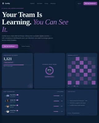 Salon & Spa Software Directory Website Template