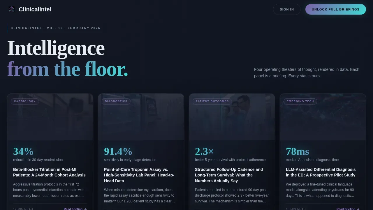 Medical Clinic Blog Website Template