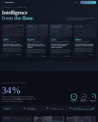 Medical Clinic Blog Website Template