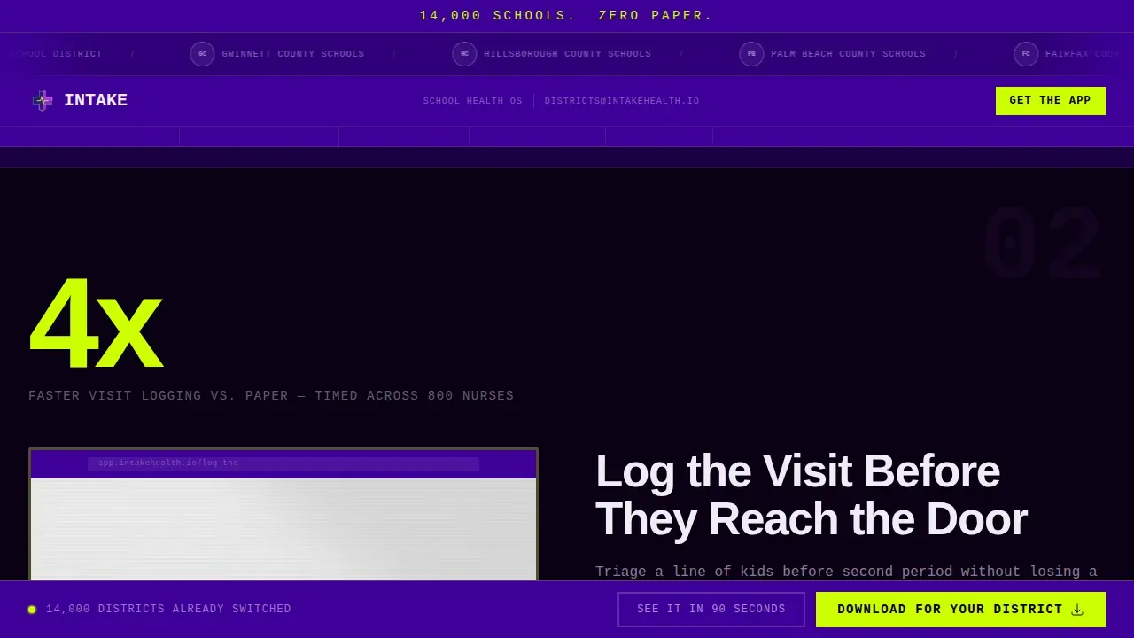 Education Software Booking Website Template