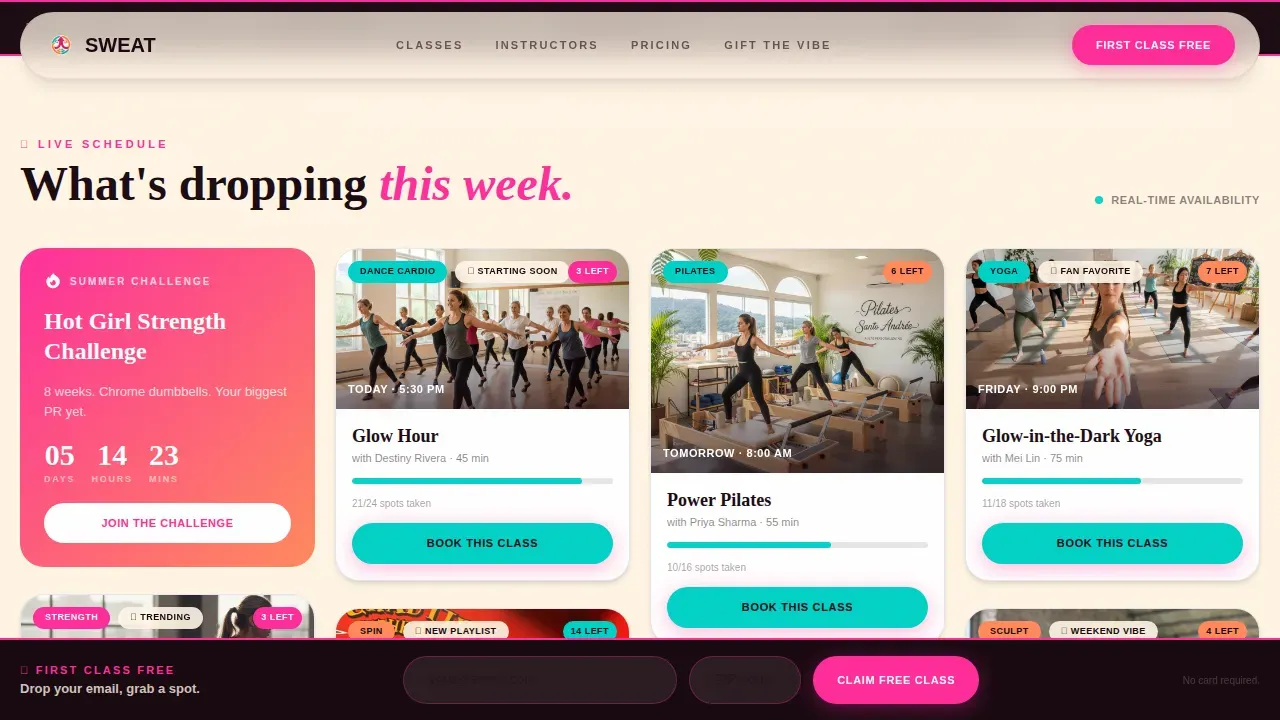 Women-Owned Business Booking Website Template
