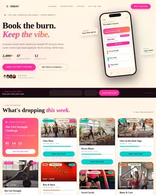Women-Owned Business Booking Website Template