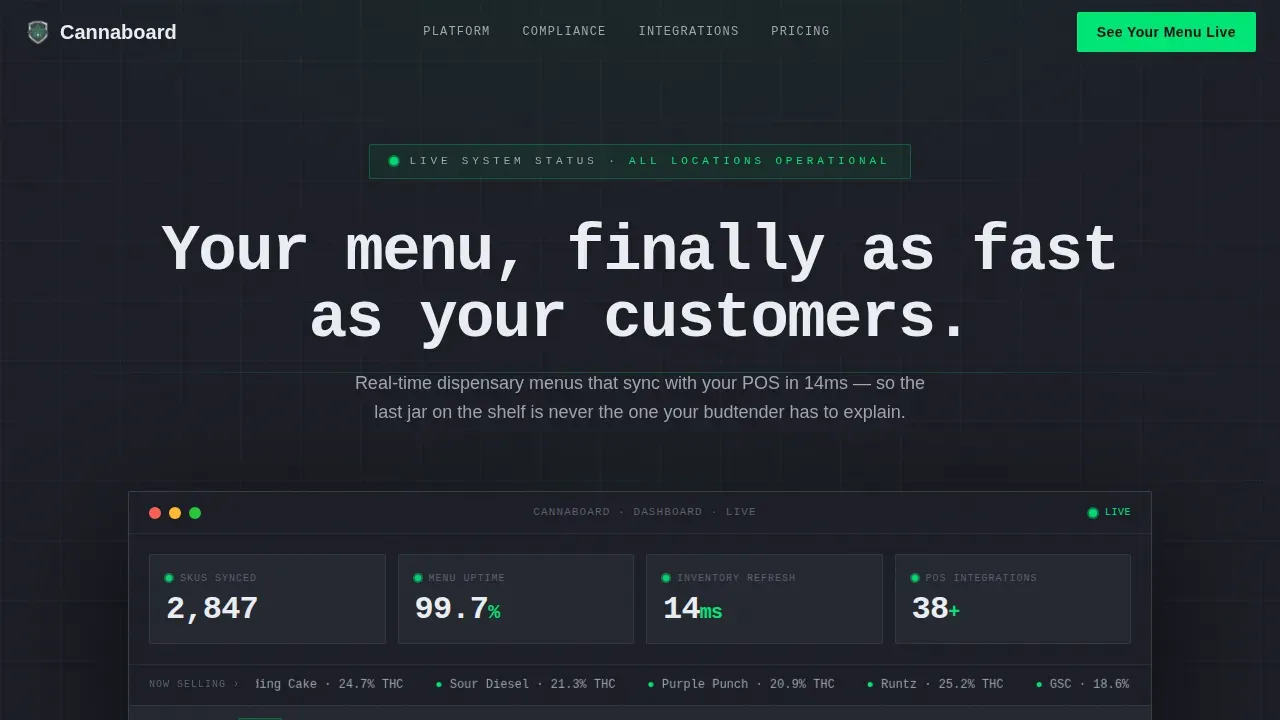 Cannabis Digital Presence Professional Website Template