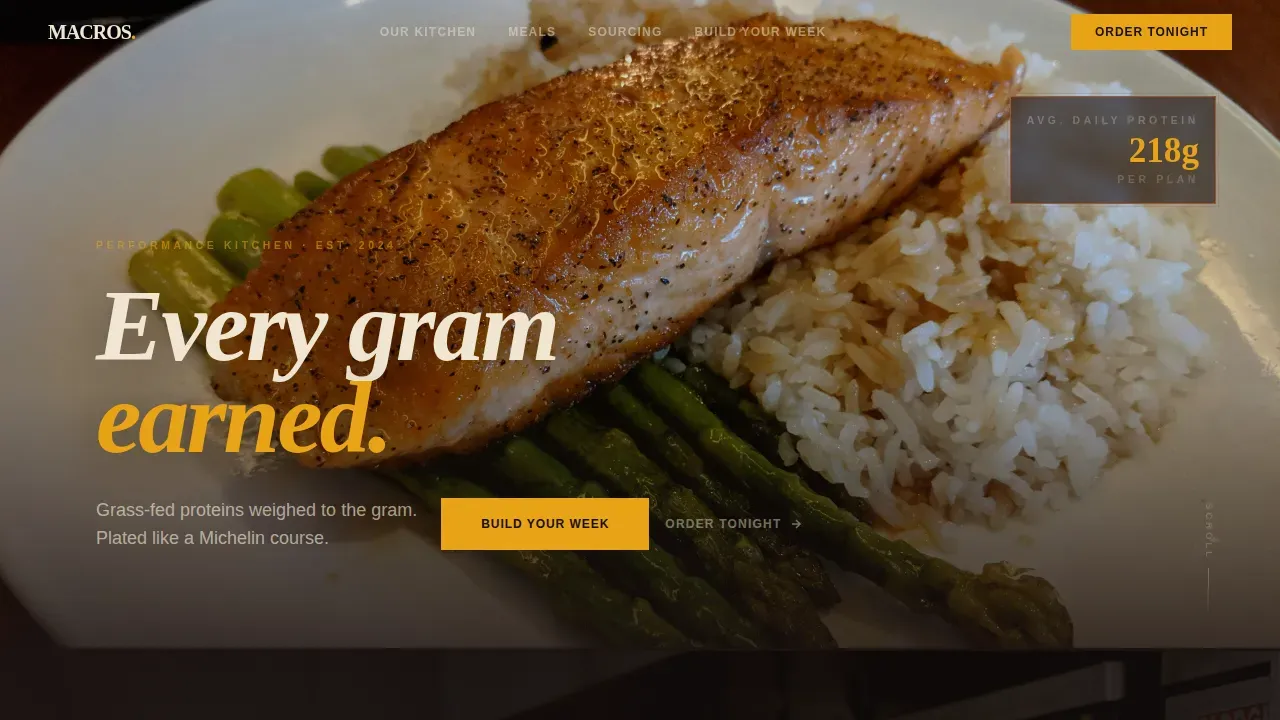 High Performance Nutrition | Free Website Template | Rocket