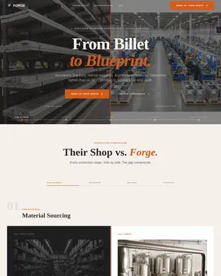 Metal & Steel Fabrication Comparison Website Template