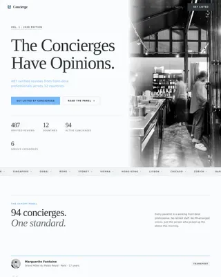 Hotel Concierge Reviews Website Template