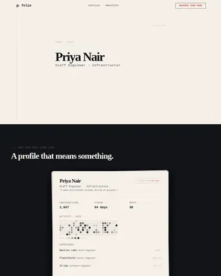 Professional Bio Landing Page Template