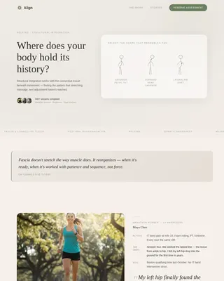 Wellness Modalities Booking Website Template