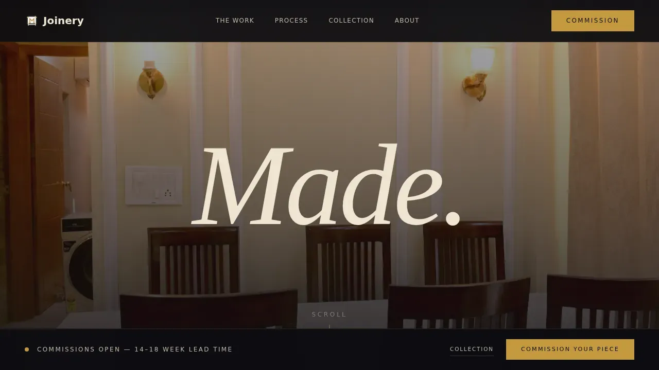 Craftsman Architecture Blog Website Template