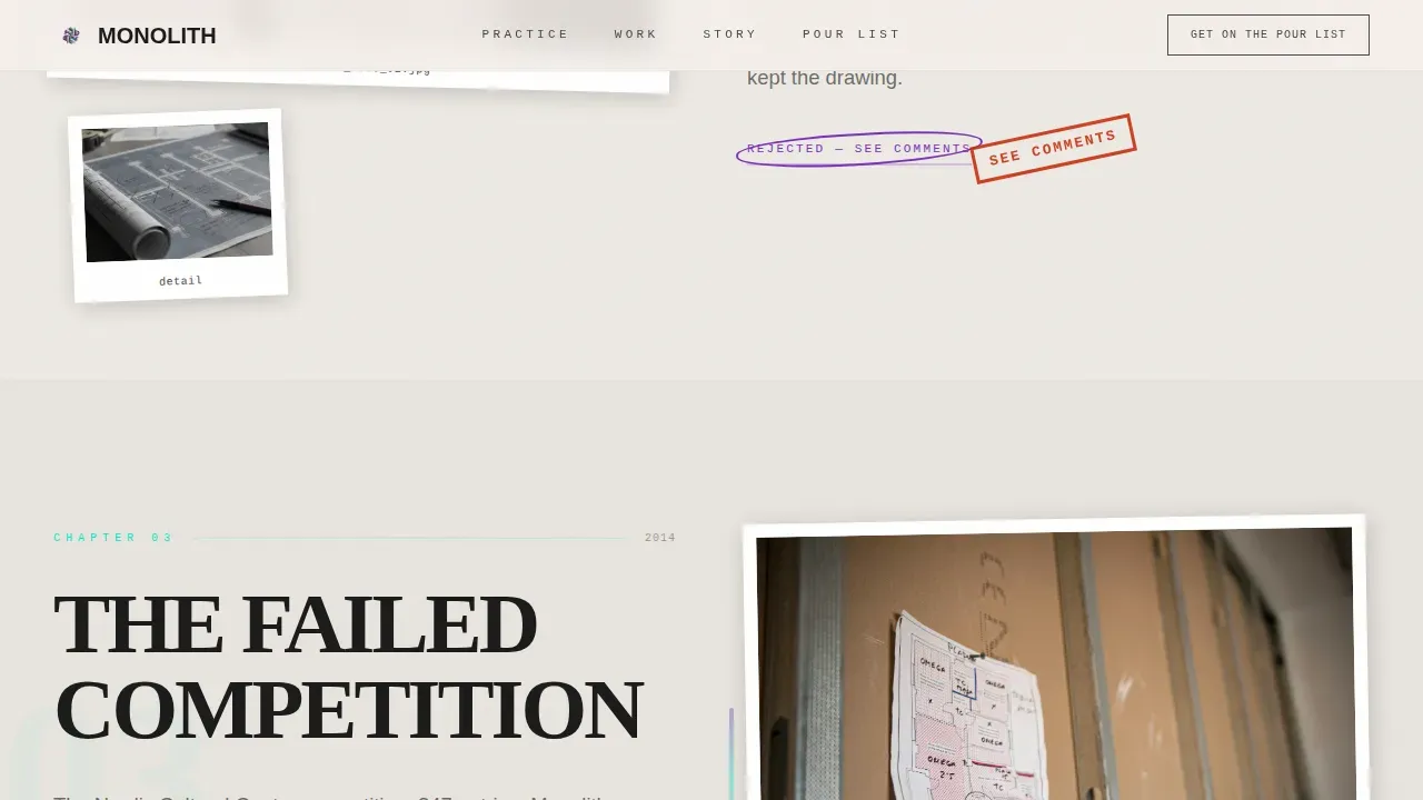 Brutalist Architecture Pre-Launch Website Template