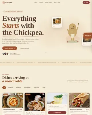 Middle Eastern Cuisine & Dining Advanced Professional Website Template