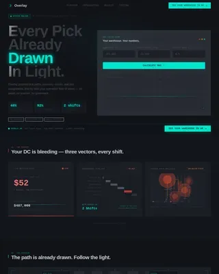 AR-Enhanced Warehouse Management Landing Page Template