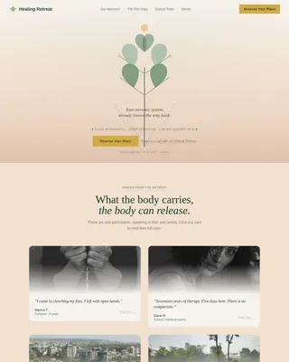 Wellness Modalities Professional Website Template