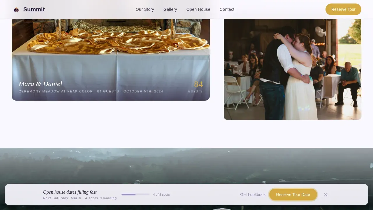Wedding Venue Booking Website Template